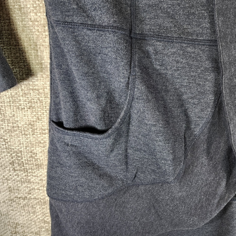 Eddie Bauer Camp Fleece Wrap Cardigan Womens 2XL Blue Open Front Sweatshirt Soft - Picture 3 of 12